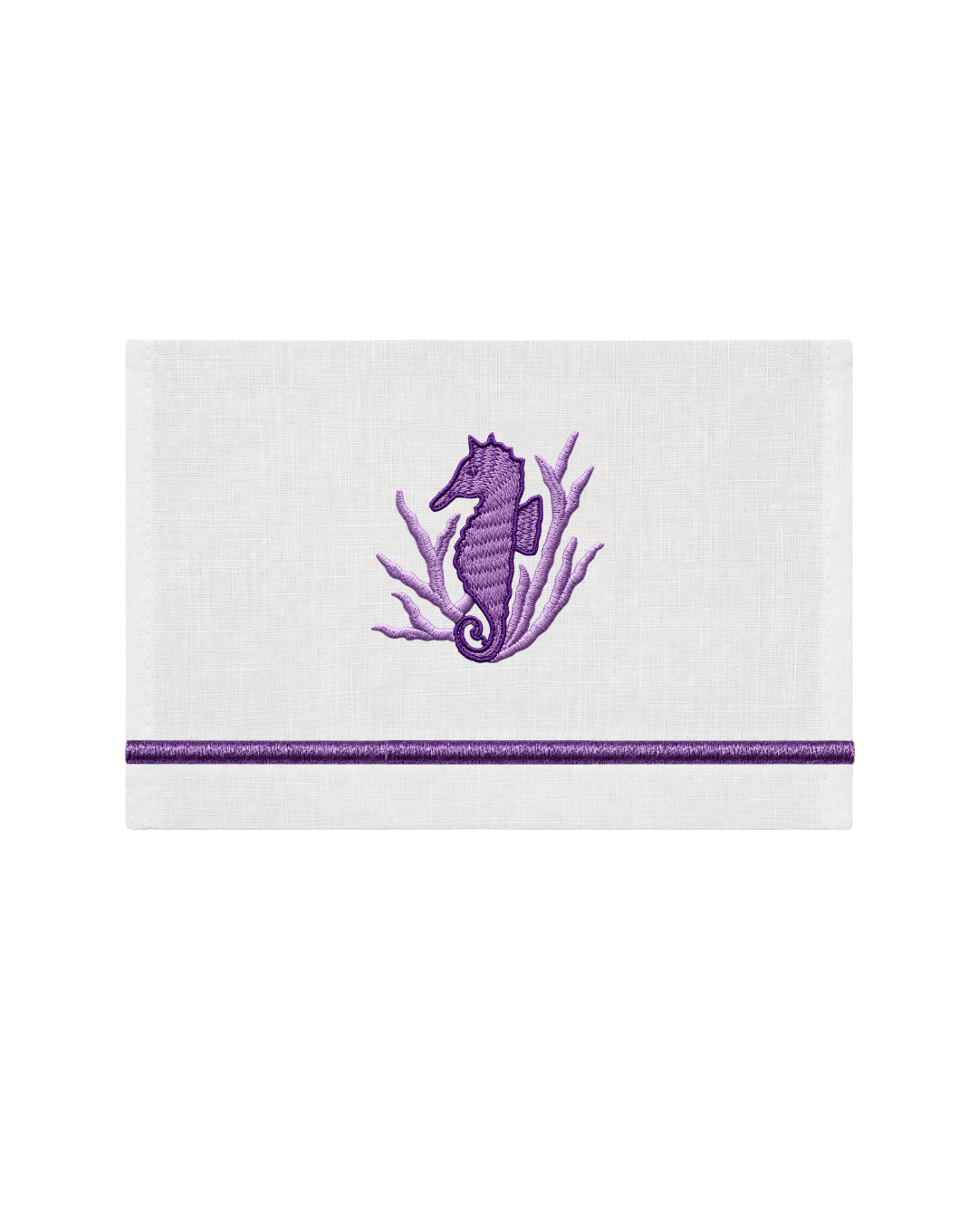 Bordado de Caballito de Mar l Morado