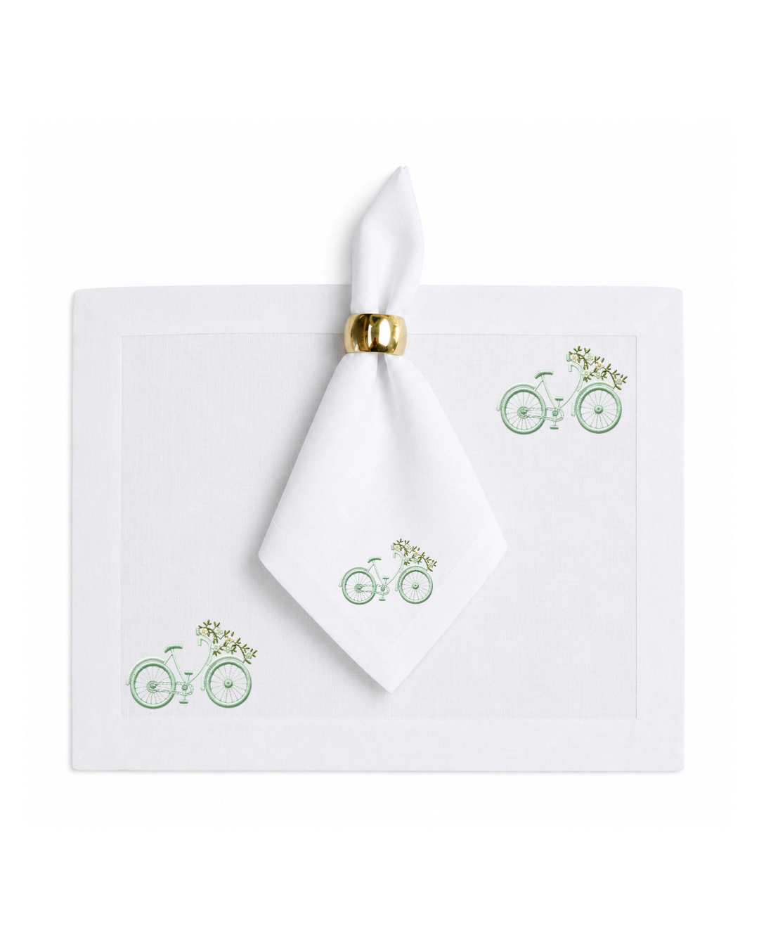 Bordado de Bicicleta l Verde Menta