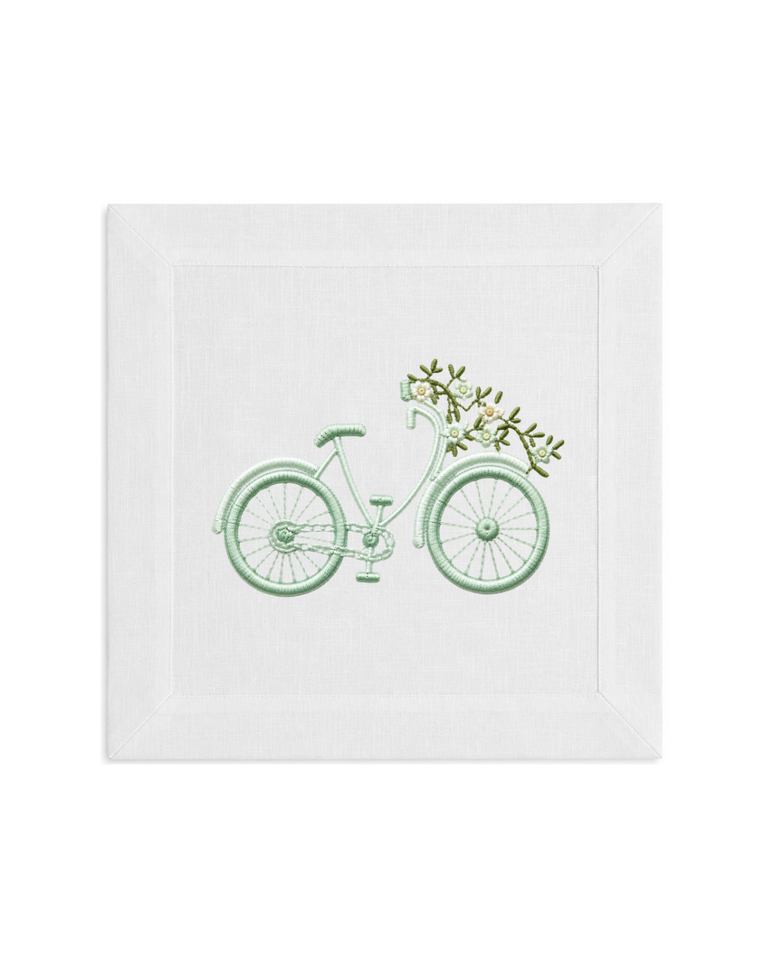 Bordado de Bicicleta l Verde Menta
