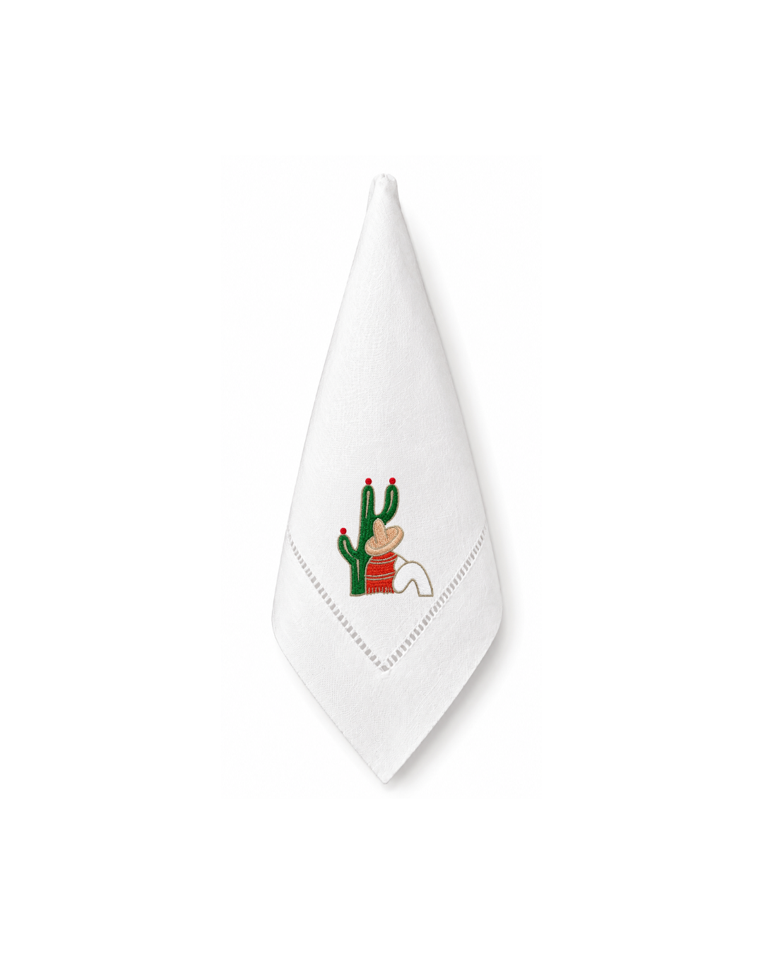 Bordado de Campesino con nopal l Rojo