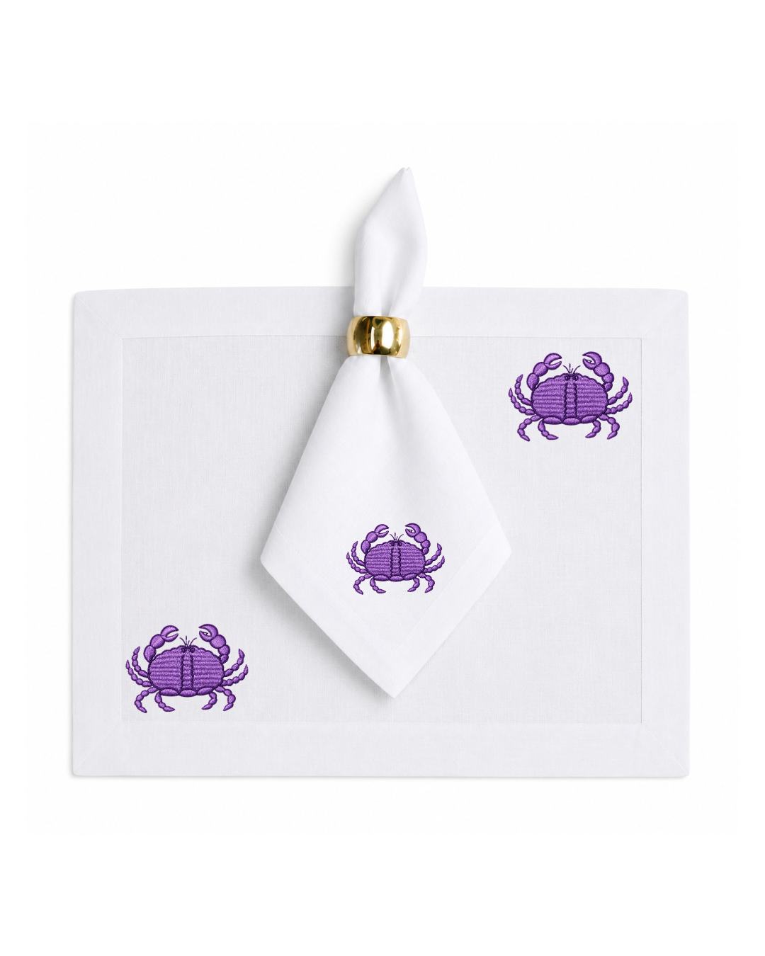 Bordado de Cangrejo l Morado