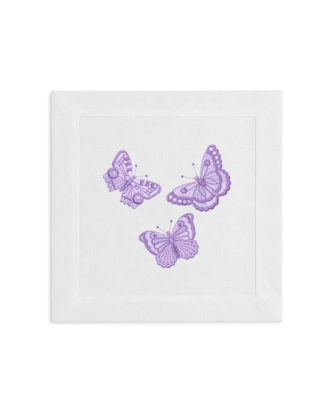 Bordado de Mariposas Lila
