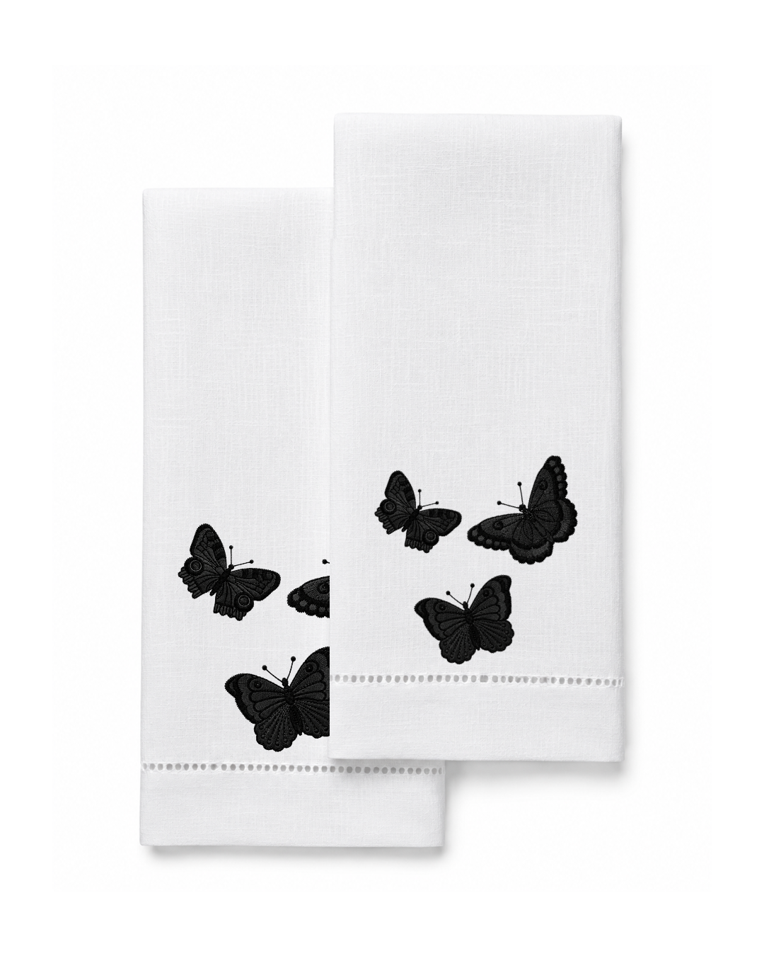 Bordado de Mariposas Negras