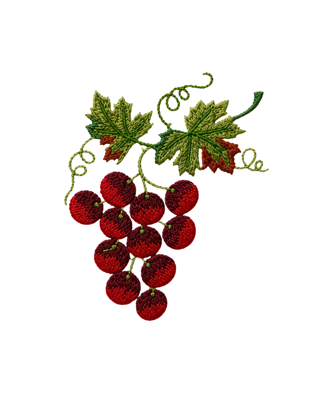 Bordado de Futas l Uvas