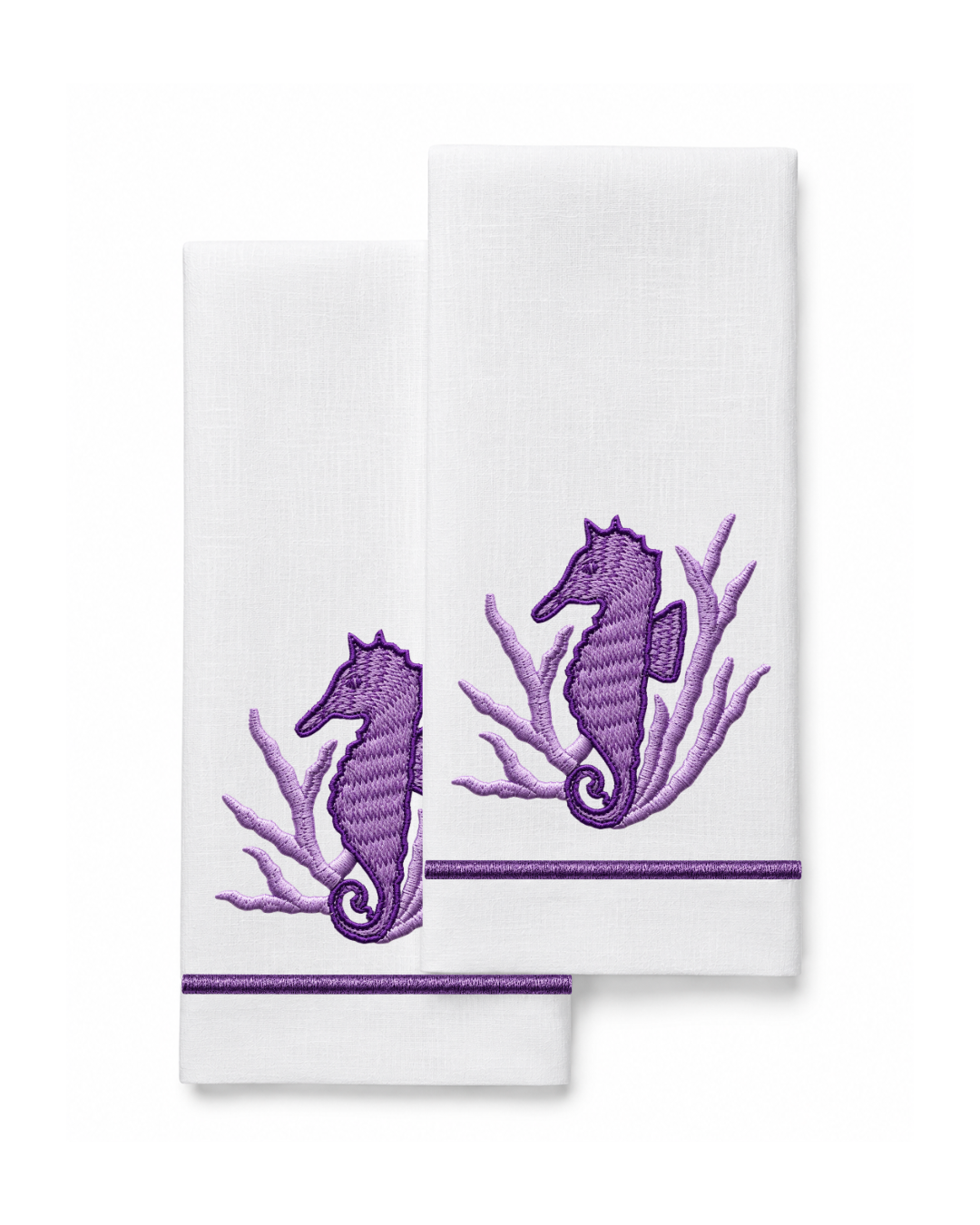 Bordado de Caballito de Mar l Morado