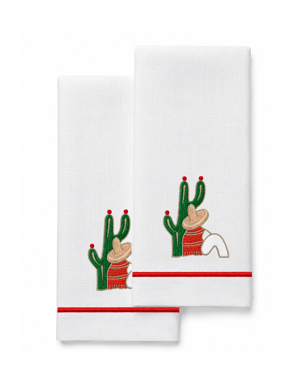 Bordado de Campesino con nopal l Rojo