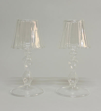 Par de mini lamparas para vela