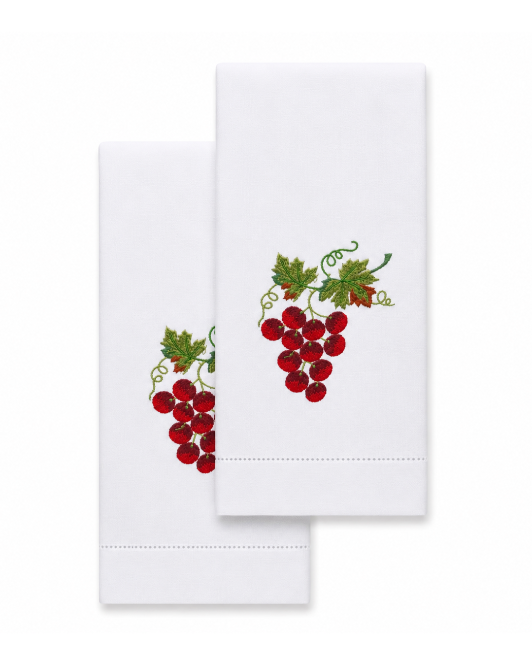 Par de toallas de lino l Uvas