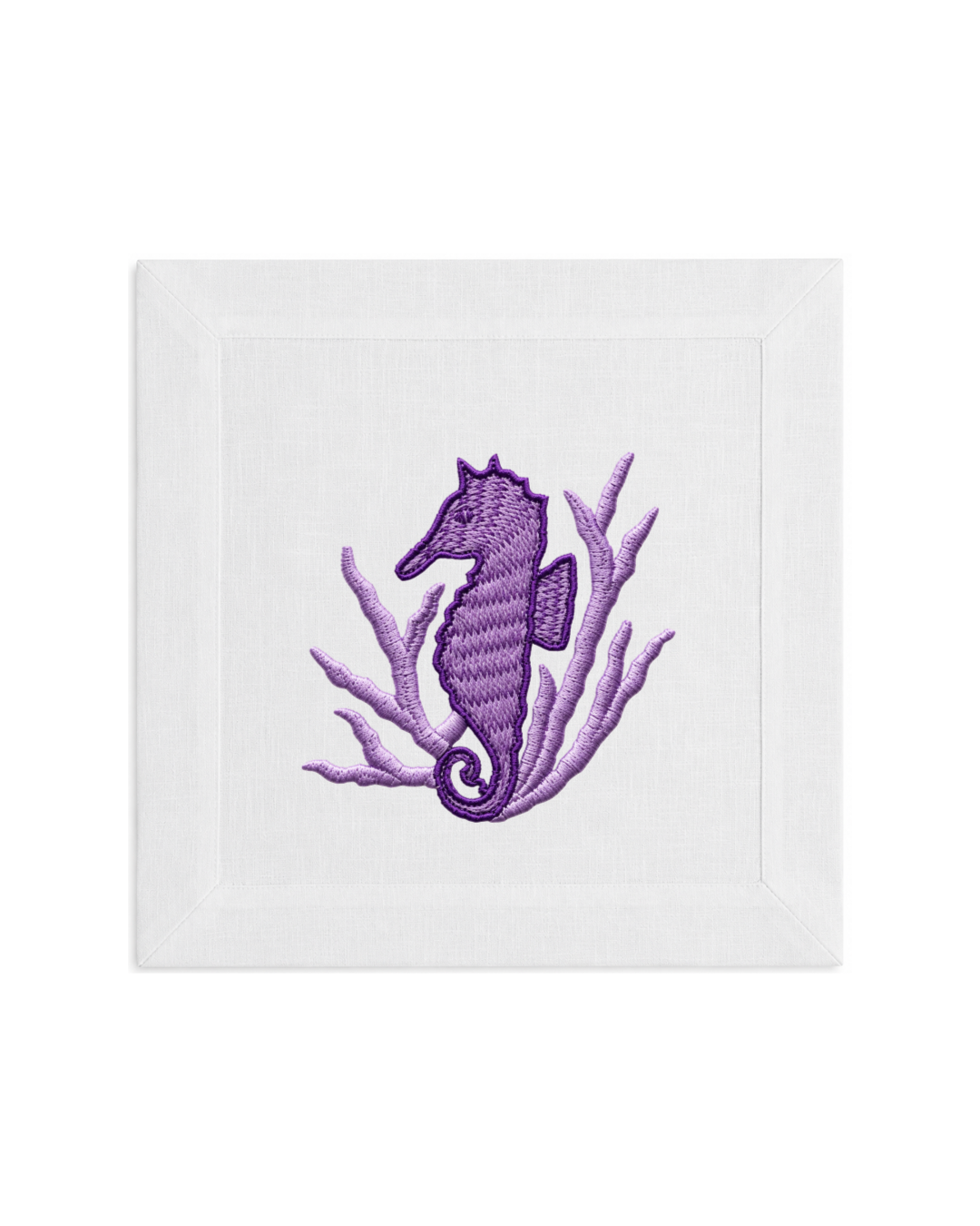 Bordado de Caballito de Mar l Morado