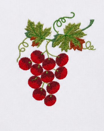 Par de toallas de lino l Uvas