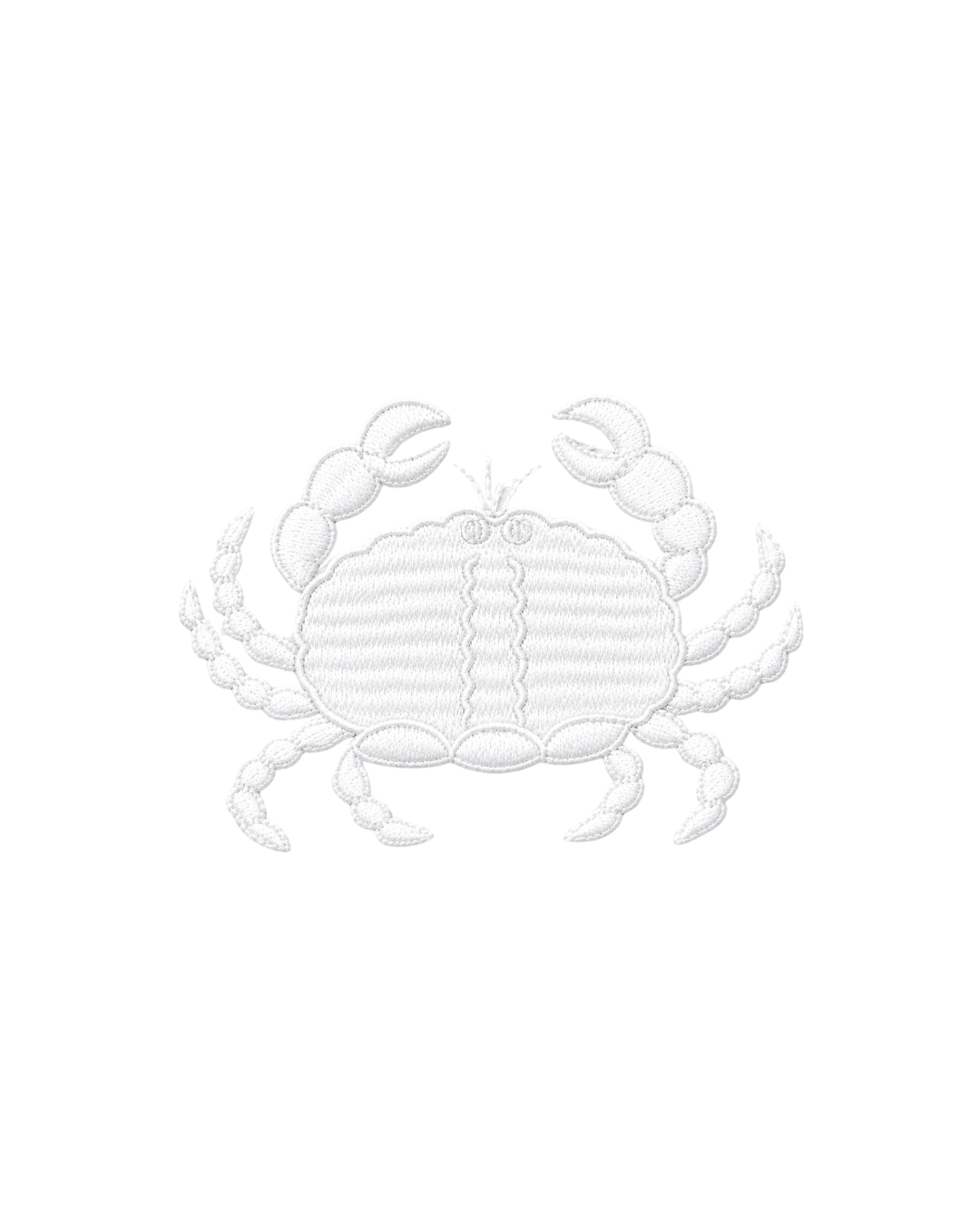 Bordado de Cangrejo l Blanco