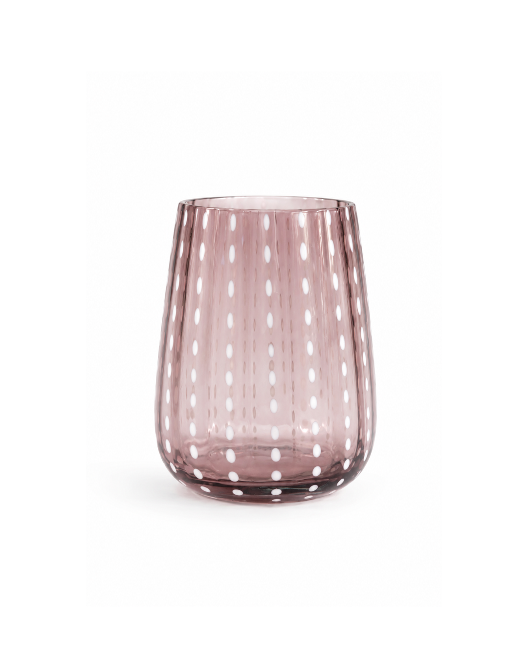 Juego de 4 vasos de cristal l Color Morado