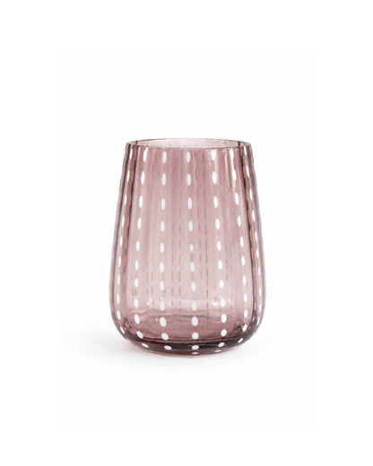 Juego de 4 vasos de cristal l Color Morado
