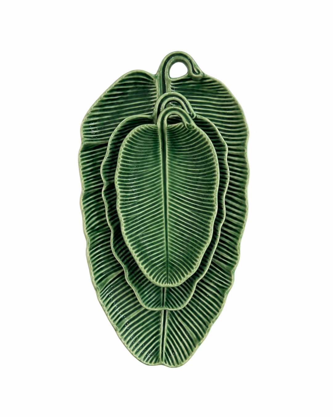 Platón de cerámica l Hoja Bananera