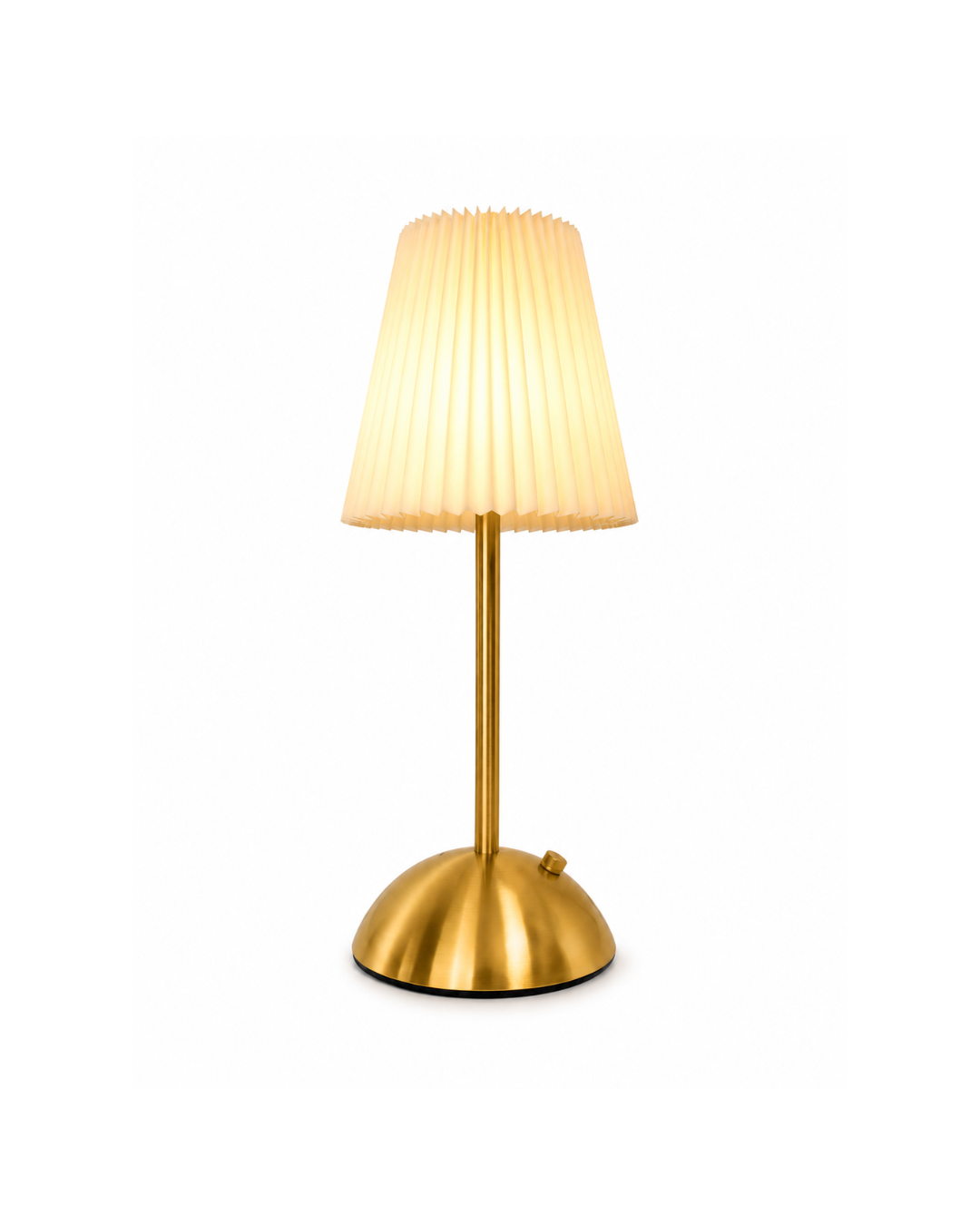 Lámpara de mesa plisada l Beige