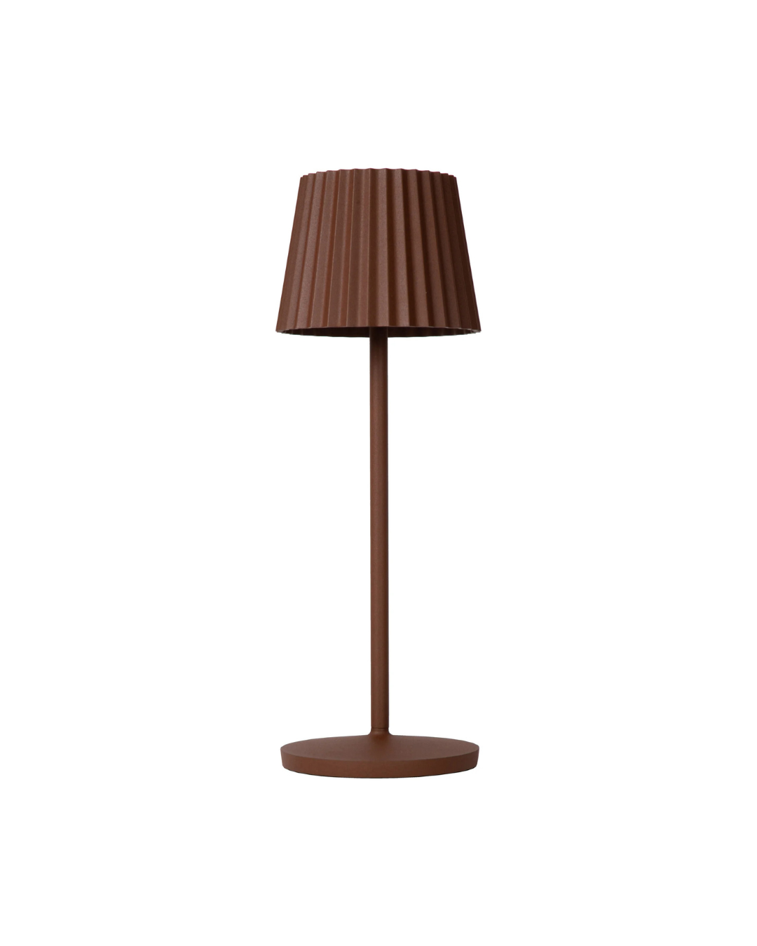 Lampara con pantalla color Chocolate