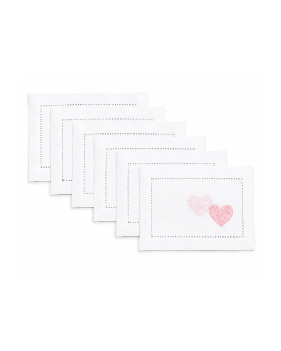 Juego de servilletas de cocktail Corazón