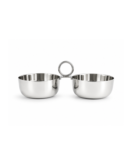 Bowl de Nickel doble l Asa de anillo