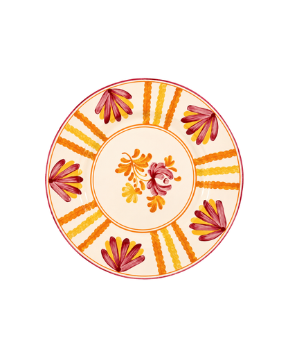 Juego de 4 Platos Floral I Trinche