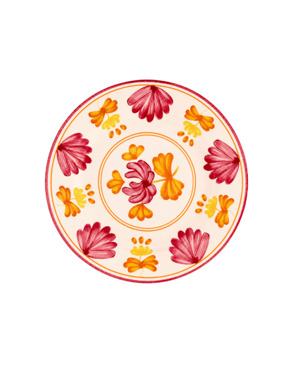 Juego de 4 Platos Floral I Ensalada
