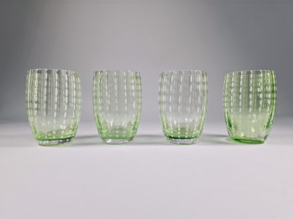 JGO DE 4 VASOS ZAFFER VERDE