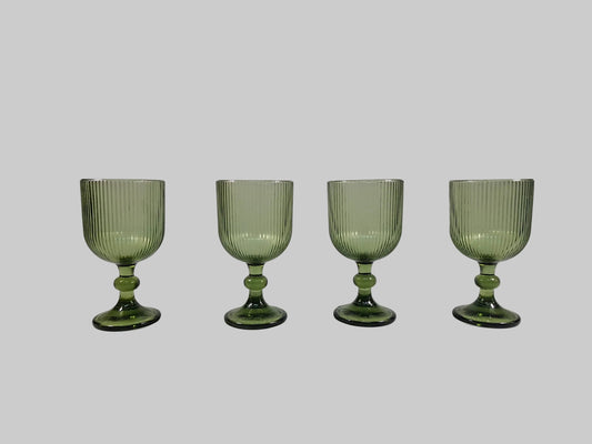 Juego de 4 copas olivo