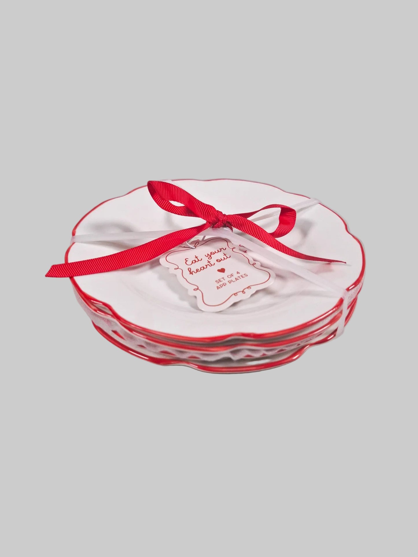 Juego de 4 platos chicos