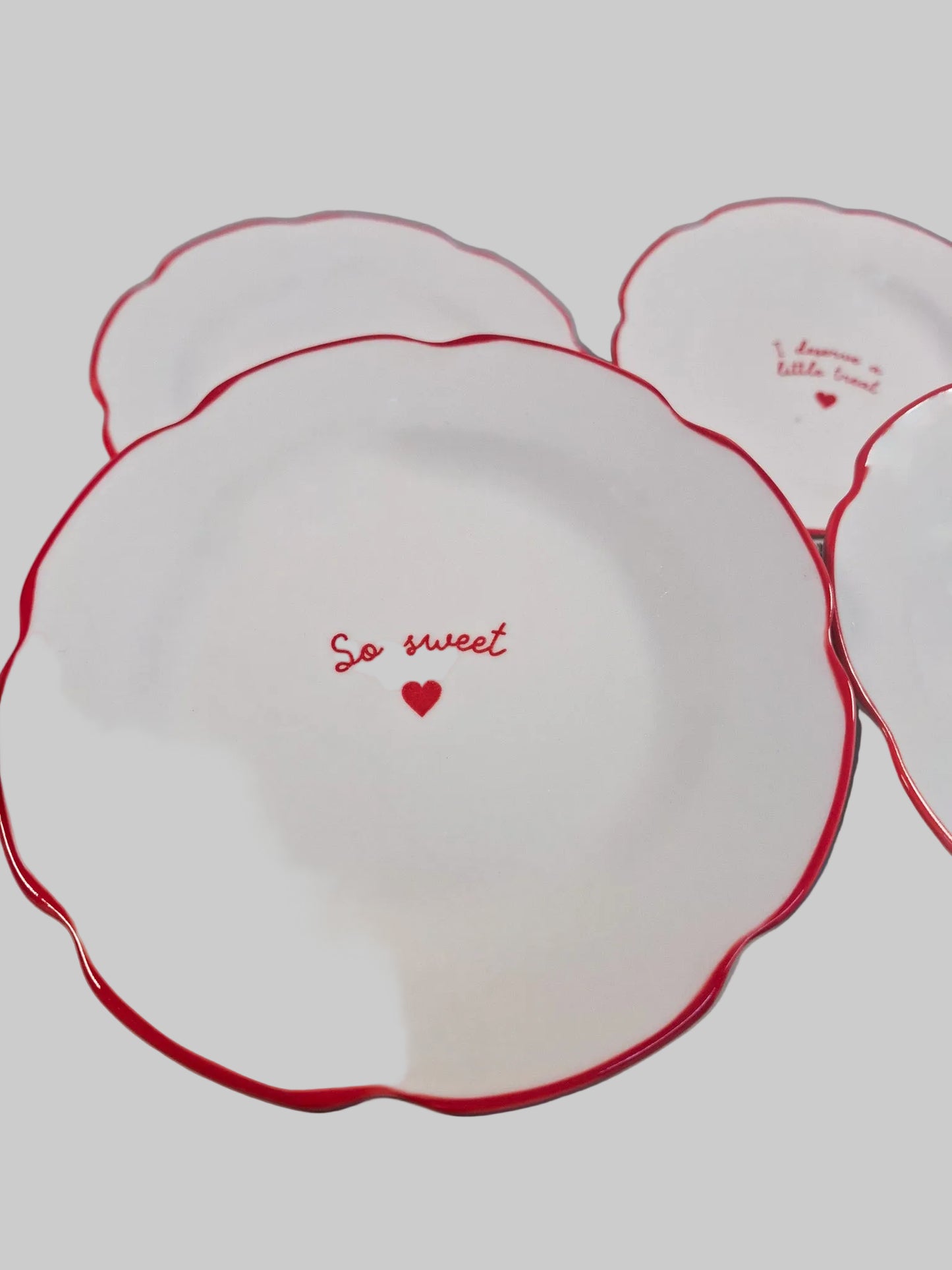 Juego de 4 platos chicos