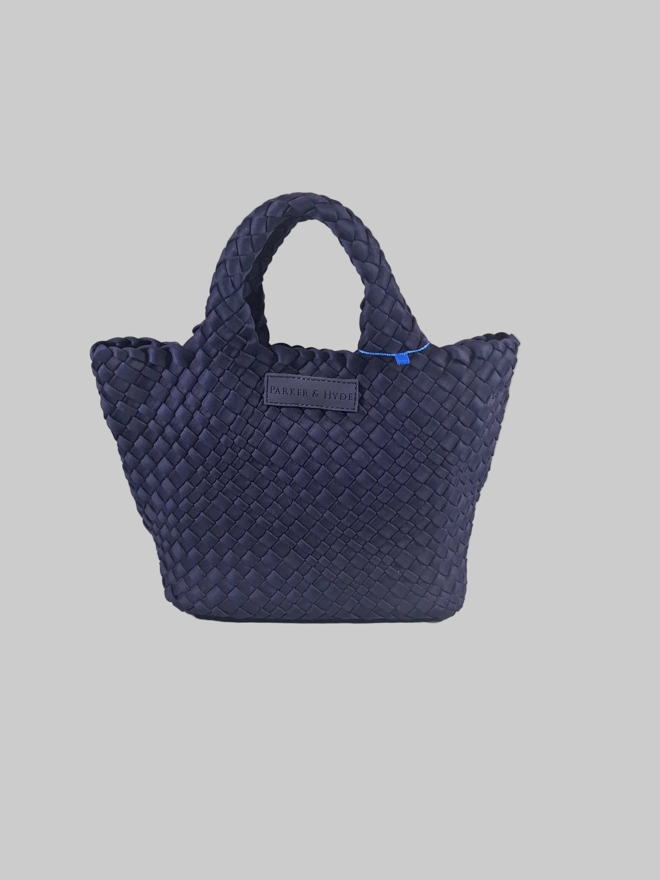 Bolsa trenzada azul
