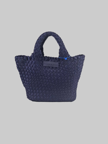 Bolsa trenzada azul