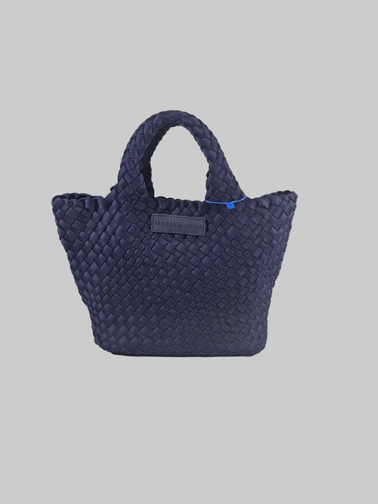 Bolsa trenzada azul