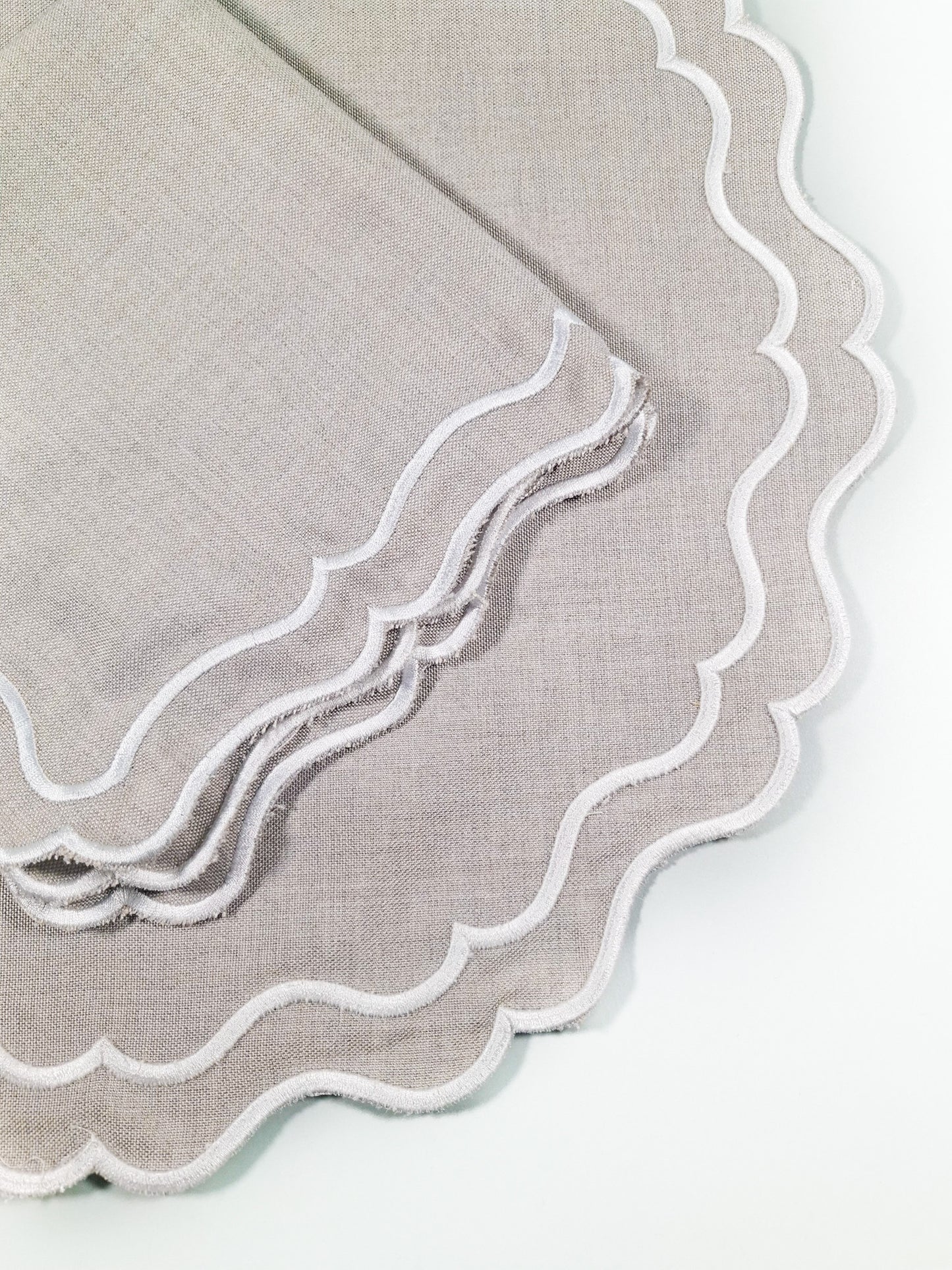 Juego de Individuales con Servilleta Waterproof l Gris