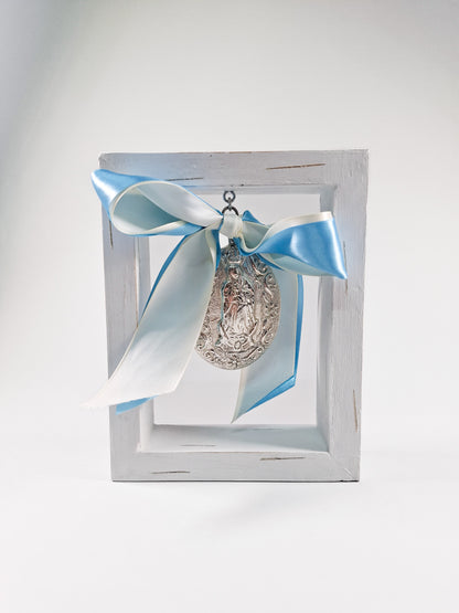 Medallón con marco l Azul