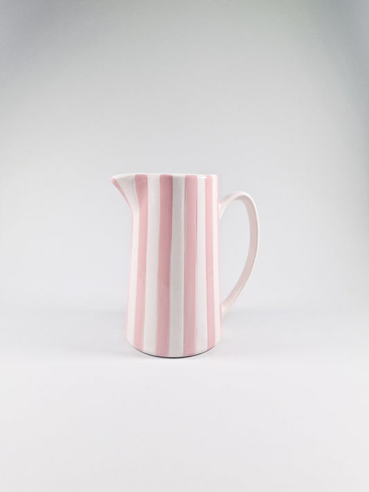 Jarra de cerámica Striped l Color Rosa