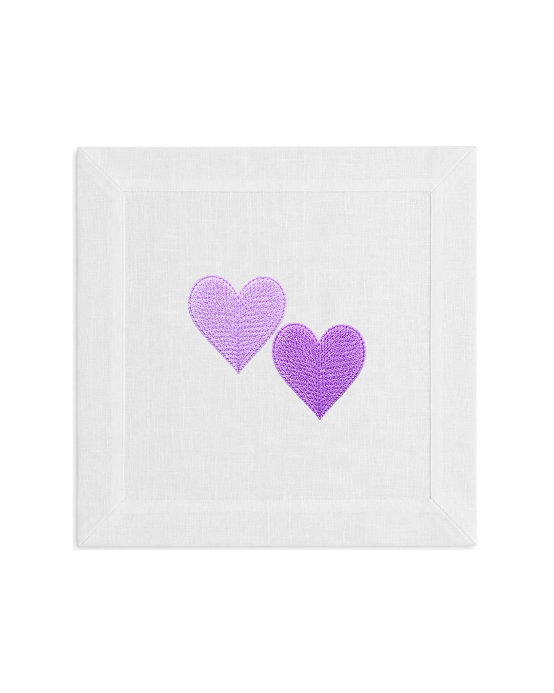 Bordado de Corazones l Lila