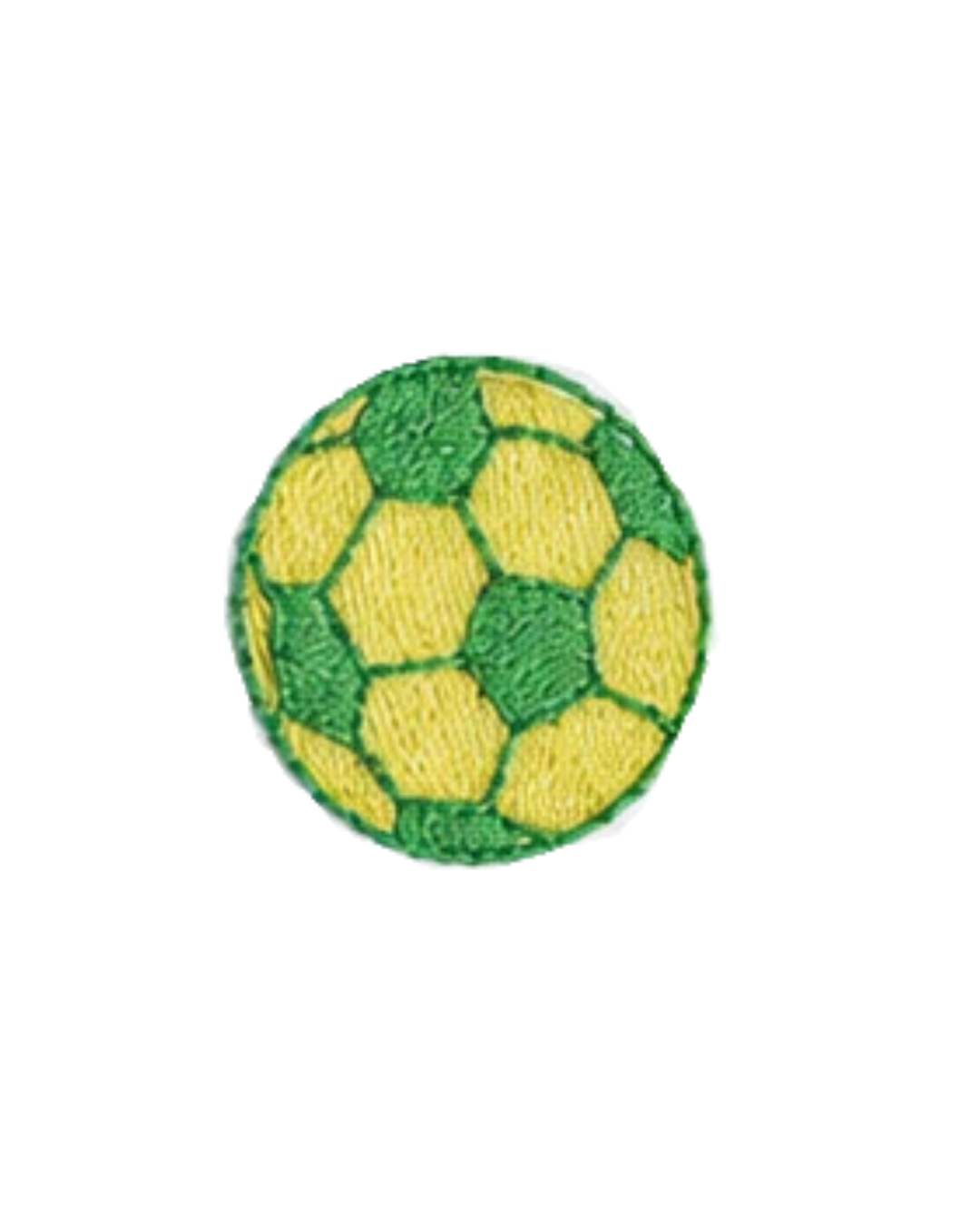 Bordado de Pelota de Fútbol Amarillo/Verde