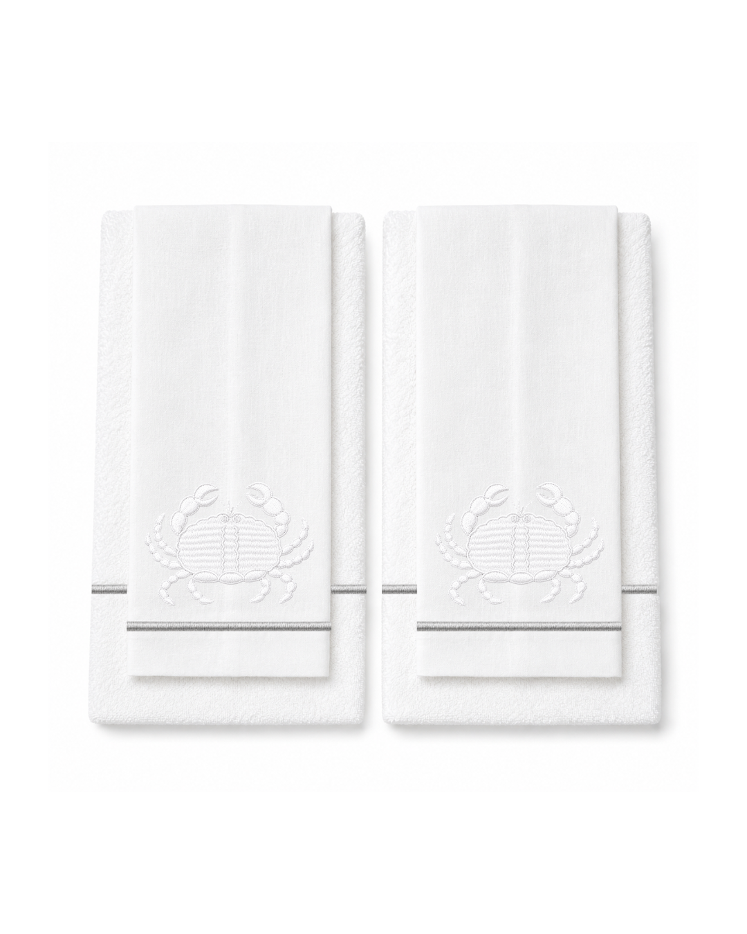 Bordado de Cangrejo l Blanco