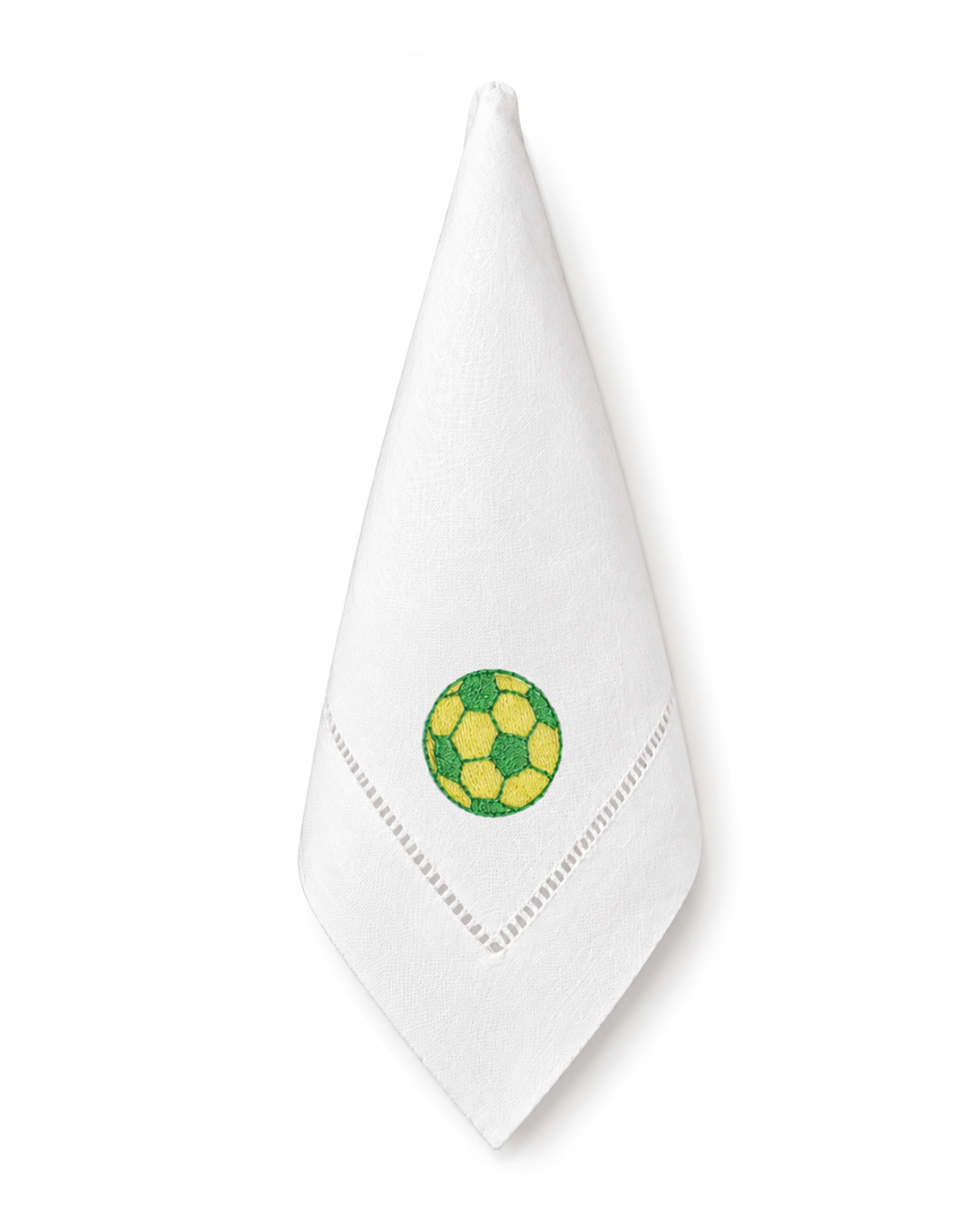Bordado de Pelota de Fútbol Amarillo/Verde