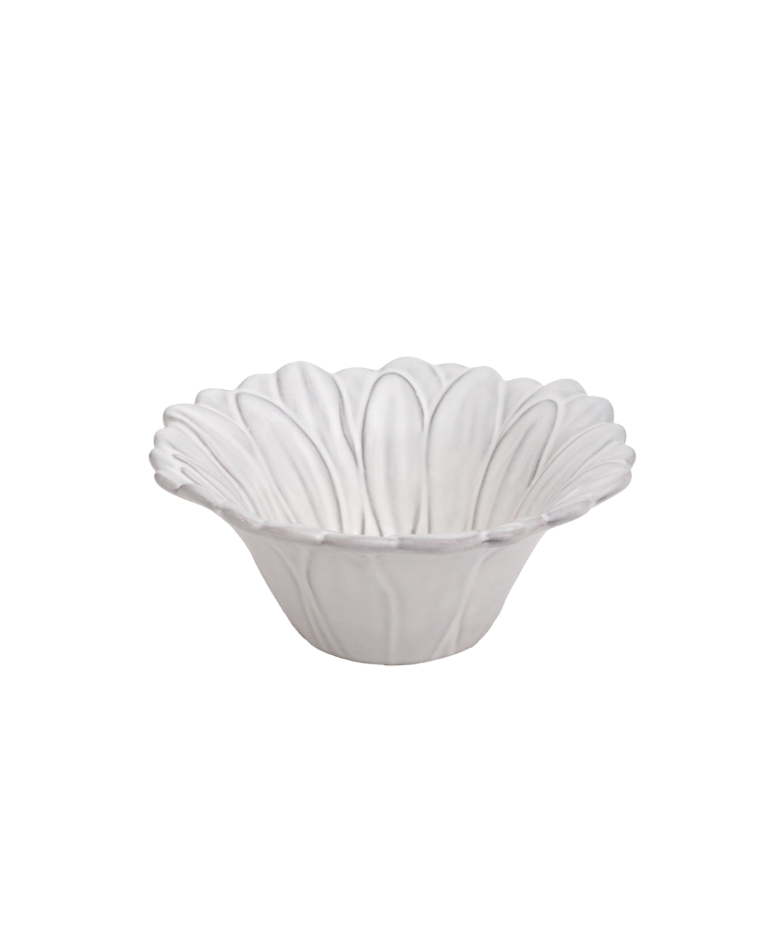 Juego de 4 Bowls de cerámica | Flor Blanca