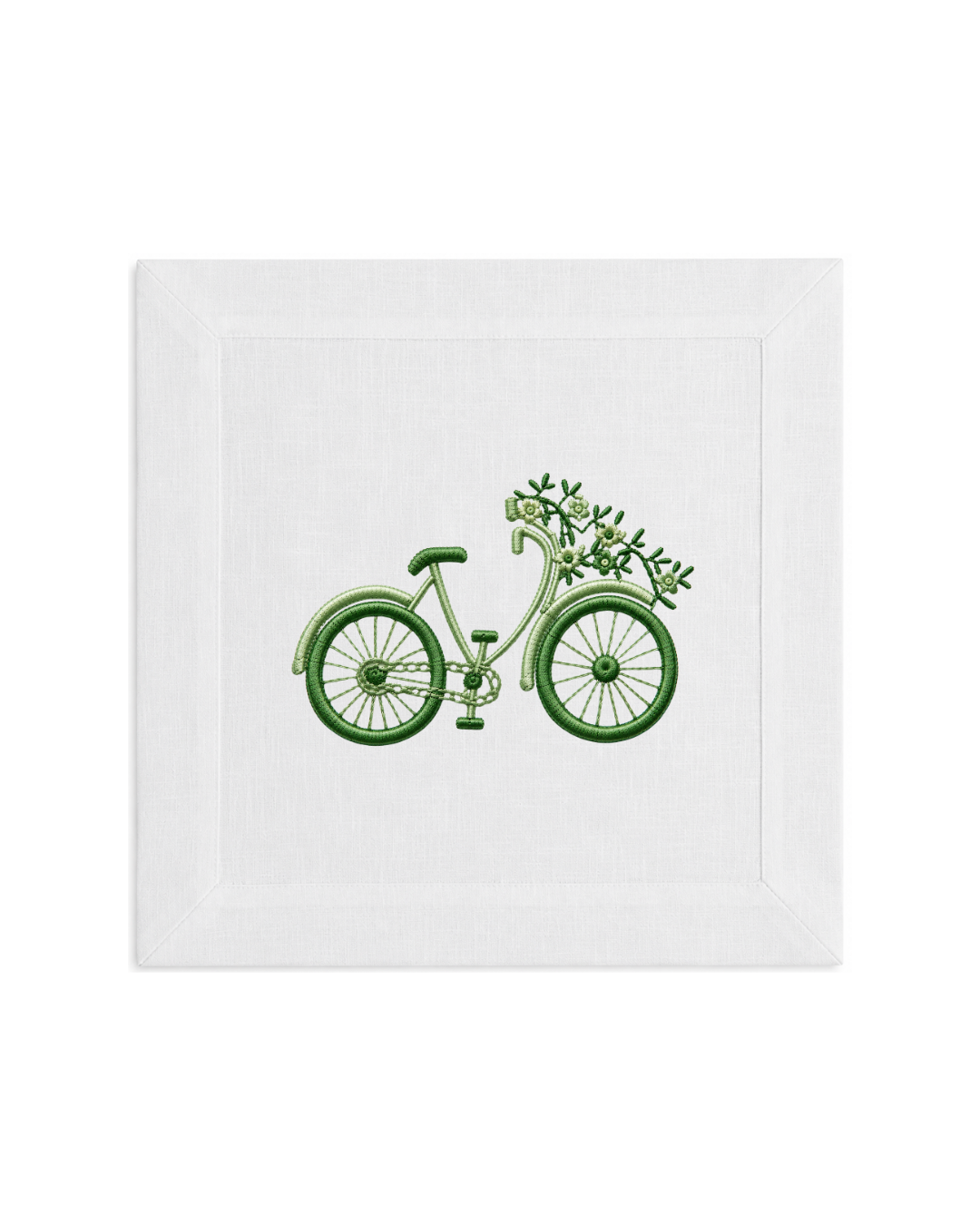 Bicycle Embroidery l Green
