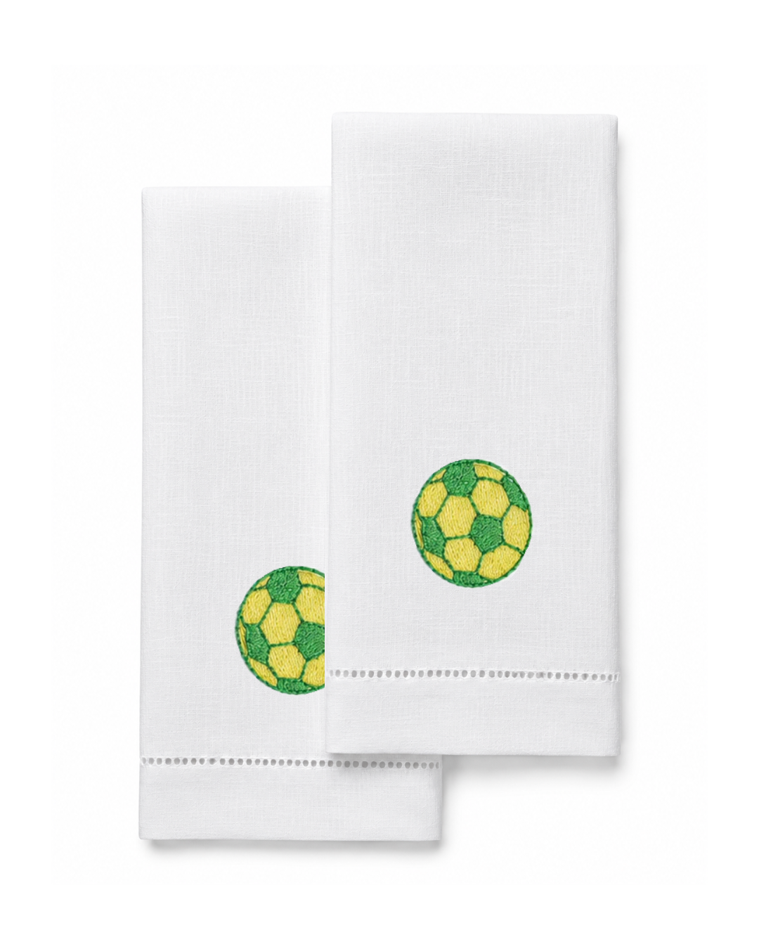 Bordado de Pelota de Fútbol Amarillo/Verde