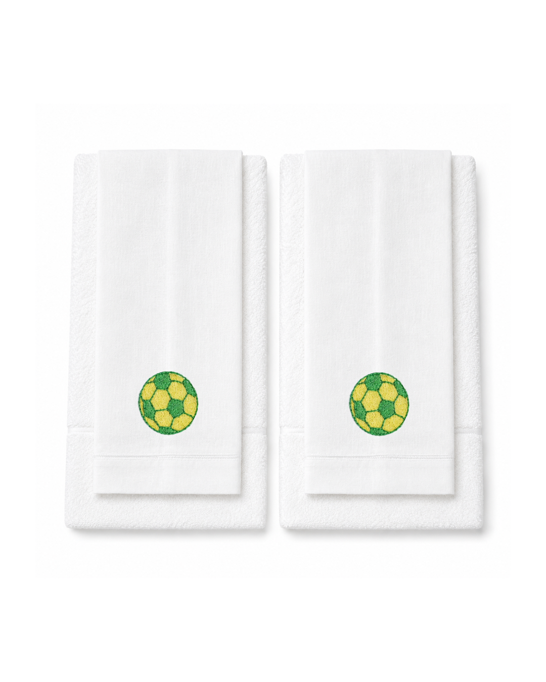 Bordado de Pelota de Fútbol Amarillo/Verde