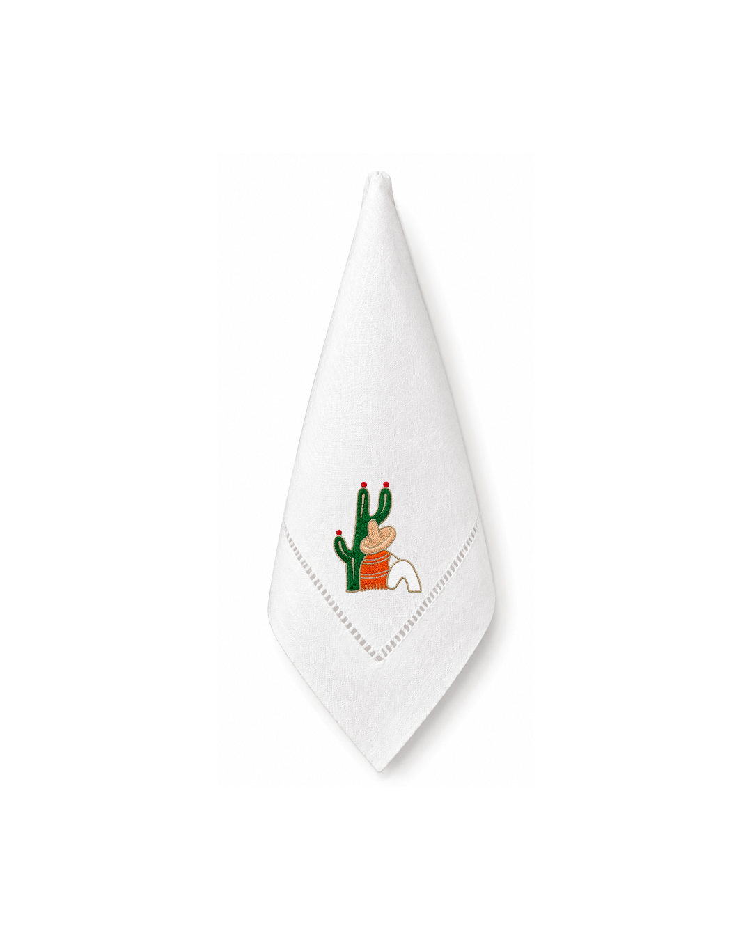 Bordado de Campesino con nopal l Naranja