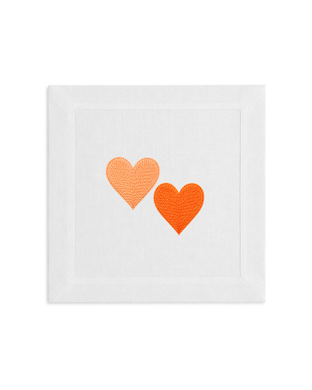 Bordado de Corazones l Naranja