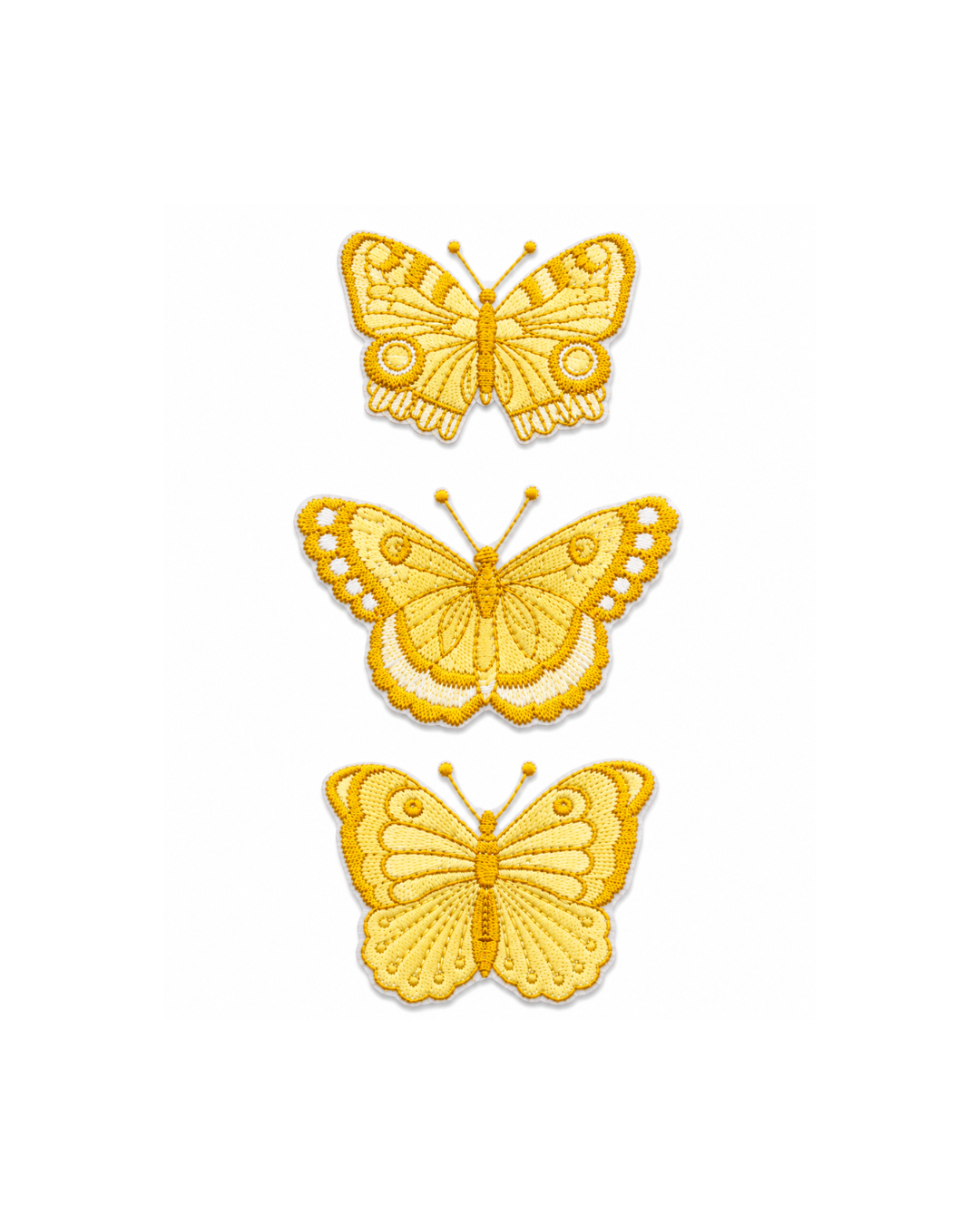 Bordado de Mariposas Amarillas