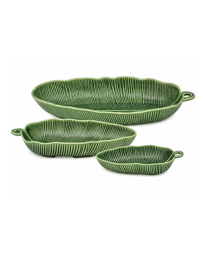Platón de cerámica l Hoja Bananera