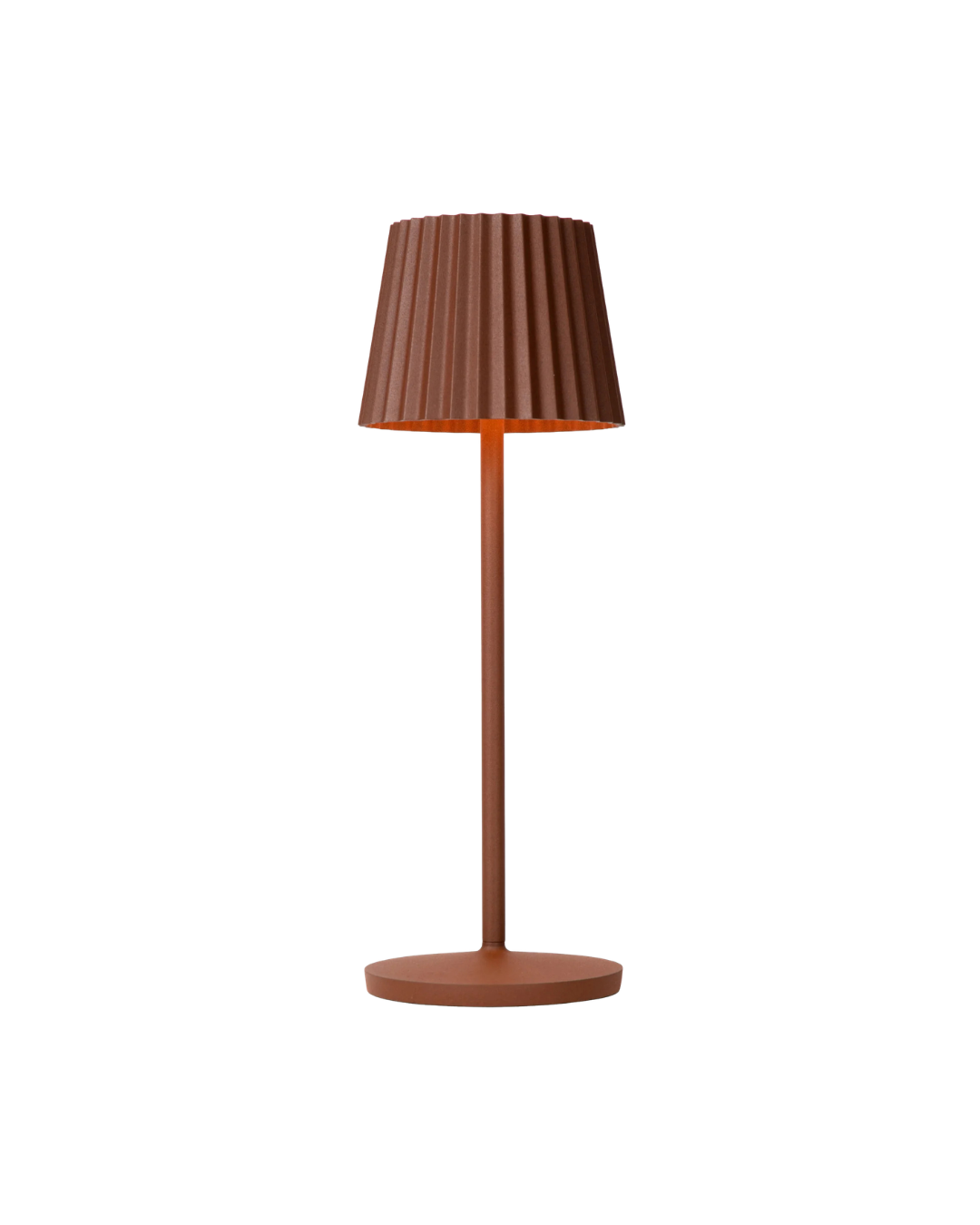 Lampara con pantalla color Chocolate