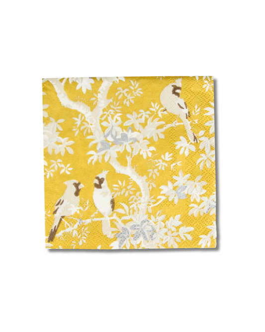 Paquete de Servilletas de papel  l Pájaros amarillo
