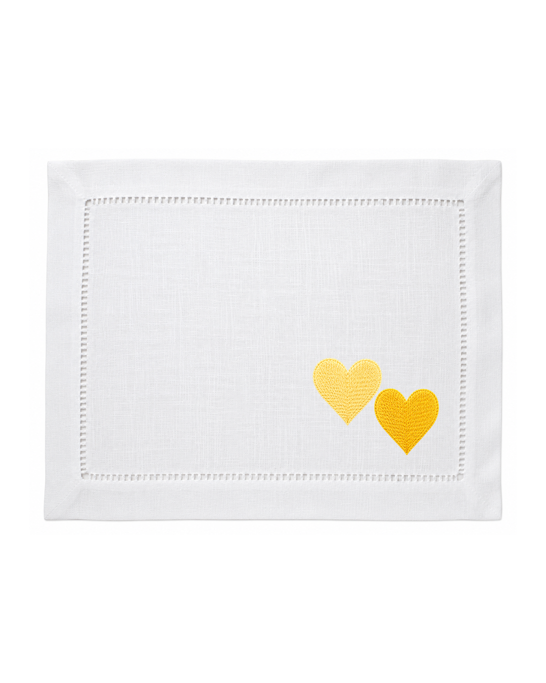 Bordado de Corazones l Amarillo