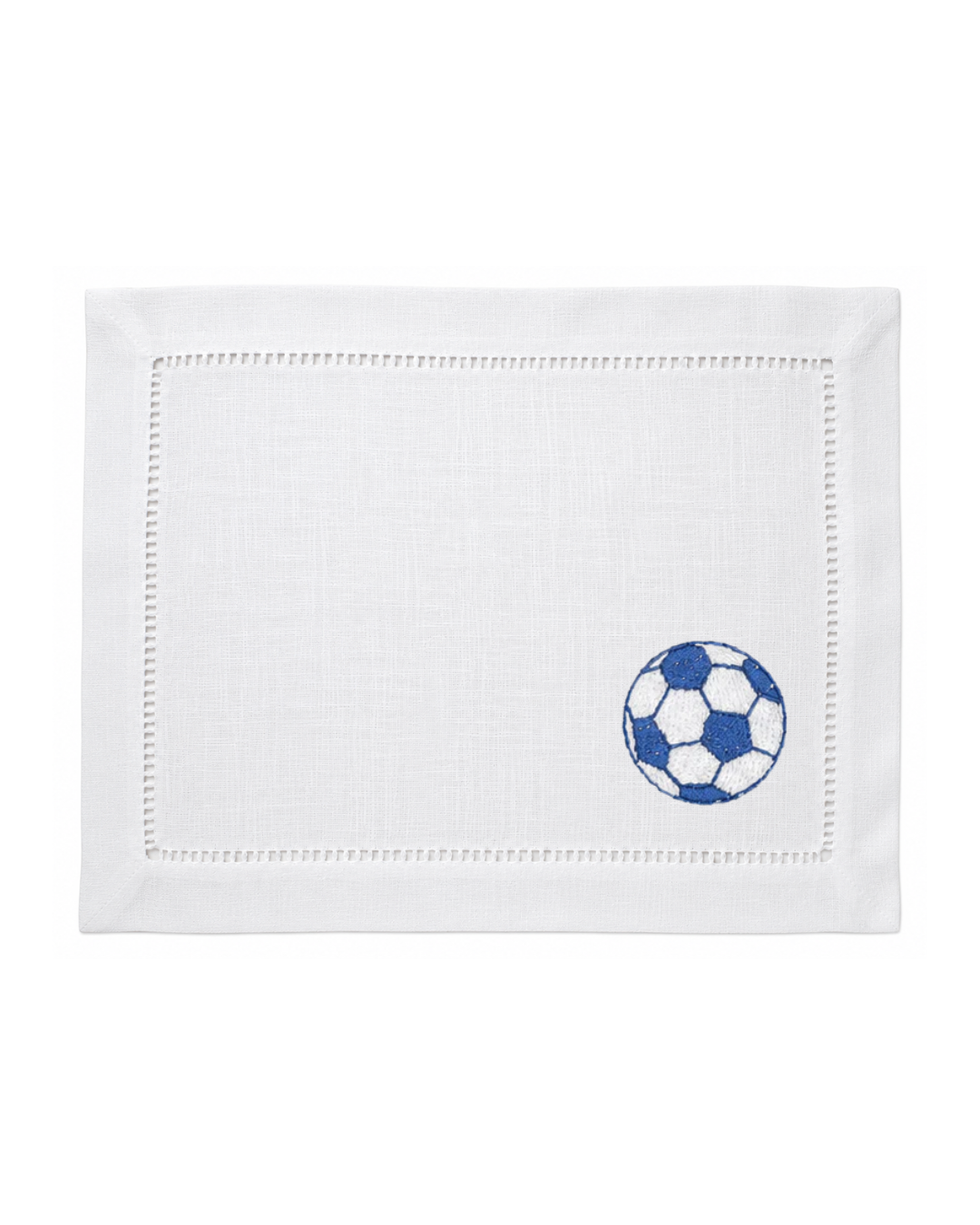 Bordado de Pelota de Fútbol Azul
